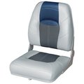 Wise Seats Seat-Hi Back Gry Char Blu, #8WD1461-840 8WD1461-840